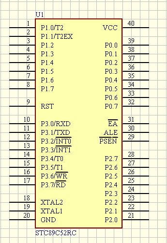 51单片机入门模板stc89c52rc