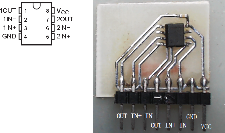 双运放LMV358实验小板