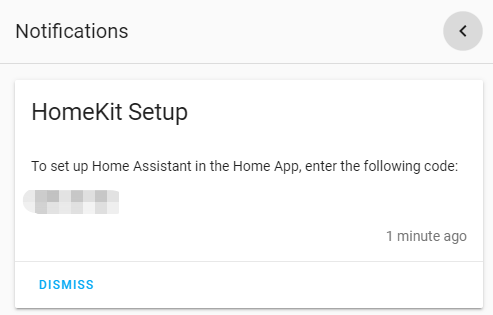 HomeKit setup code