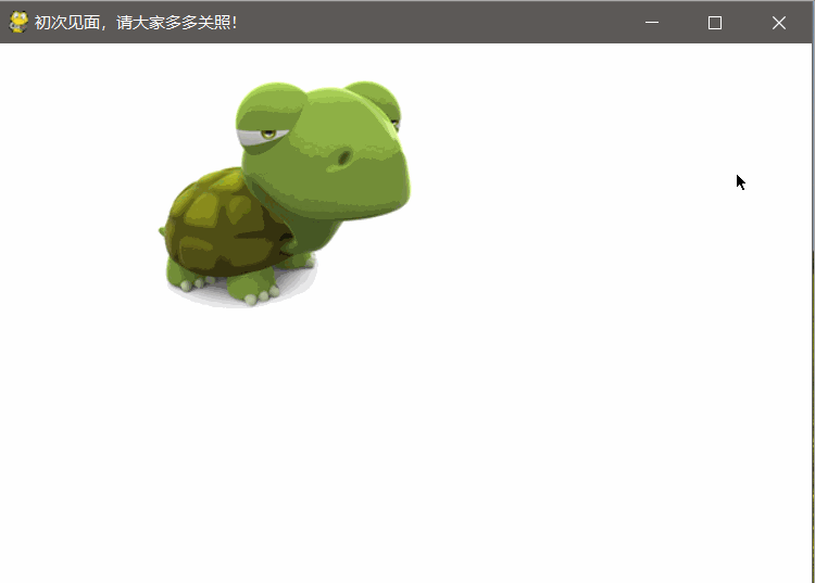 截图,然后下面需要注意的就是,我们将转化好的surface对象给了turtle