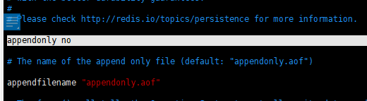 appendonly no