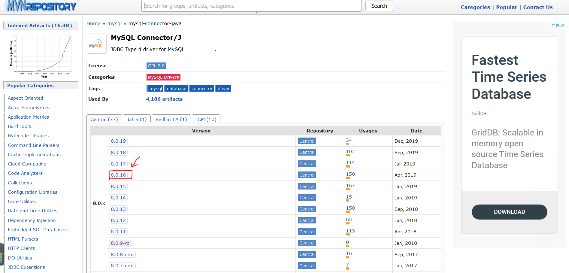 下载mysql-connector-java各种版本_mysql-connector-java-5.7.38-CSDN博客