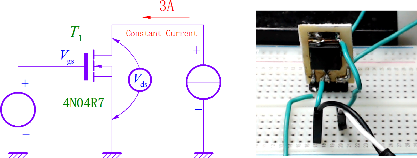 四线方法测量mos导通电阻