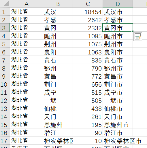 Excel|给某一列添加同一个字