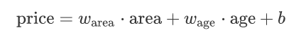 房屋价格与area、age这两个因素的关系