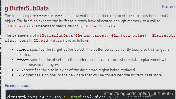 Glbindframebuffer OpenGL API学习记录glBufferData glBuferSubData glBindBufferRange_bufgl-CSDN博客