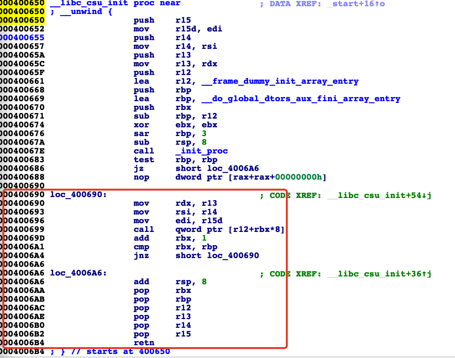 Javris OJ pwn level5(mmap和mprotect练习)（_libc_csu_init中的通用gedget的使用