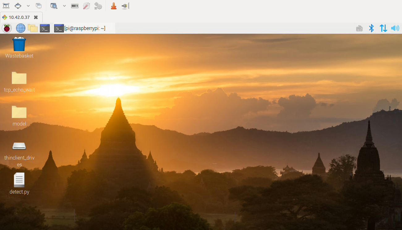 桌面客户端输入树莓派的ip地址(该ip地址确定方法见【树莓派/入门】无