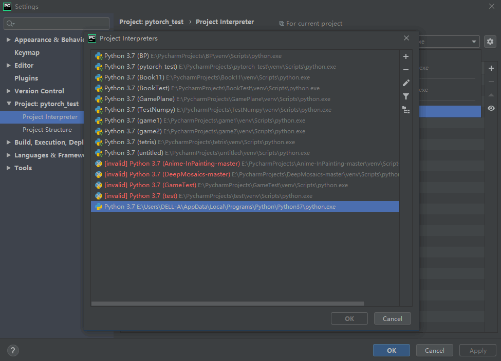 pycharm安装pytorch失败问题解决
