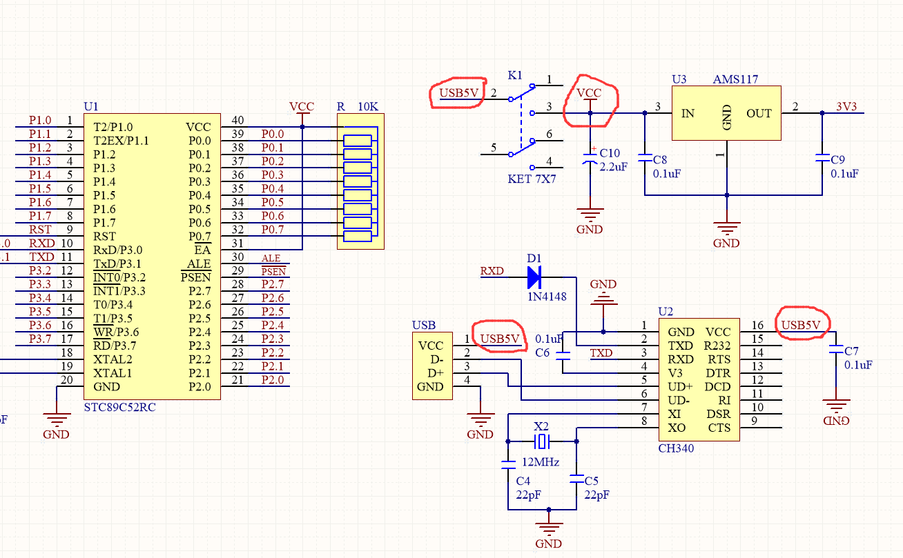 引脚).所以这个就是下拉电阻.