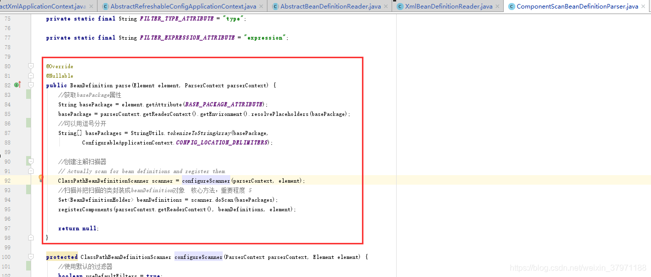 ComponentScanBeanDefinitionParser.java