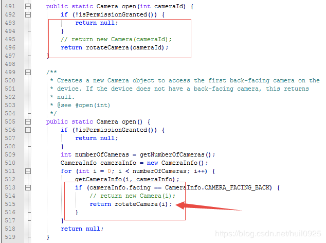 修改framework camera的api,旋转摄像头