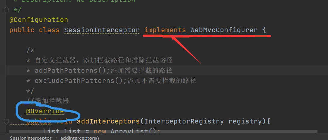 IDEA中@override注解报错信息“Method does not override method from its ...