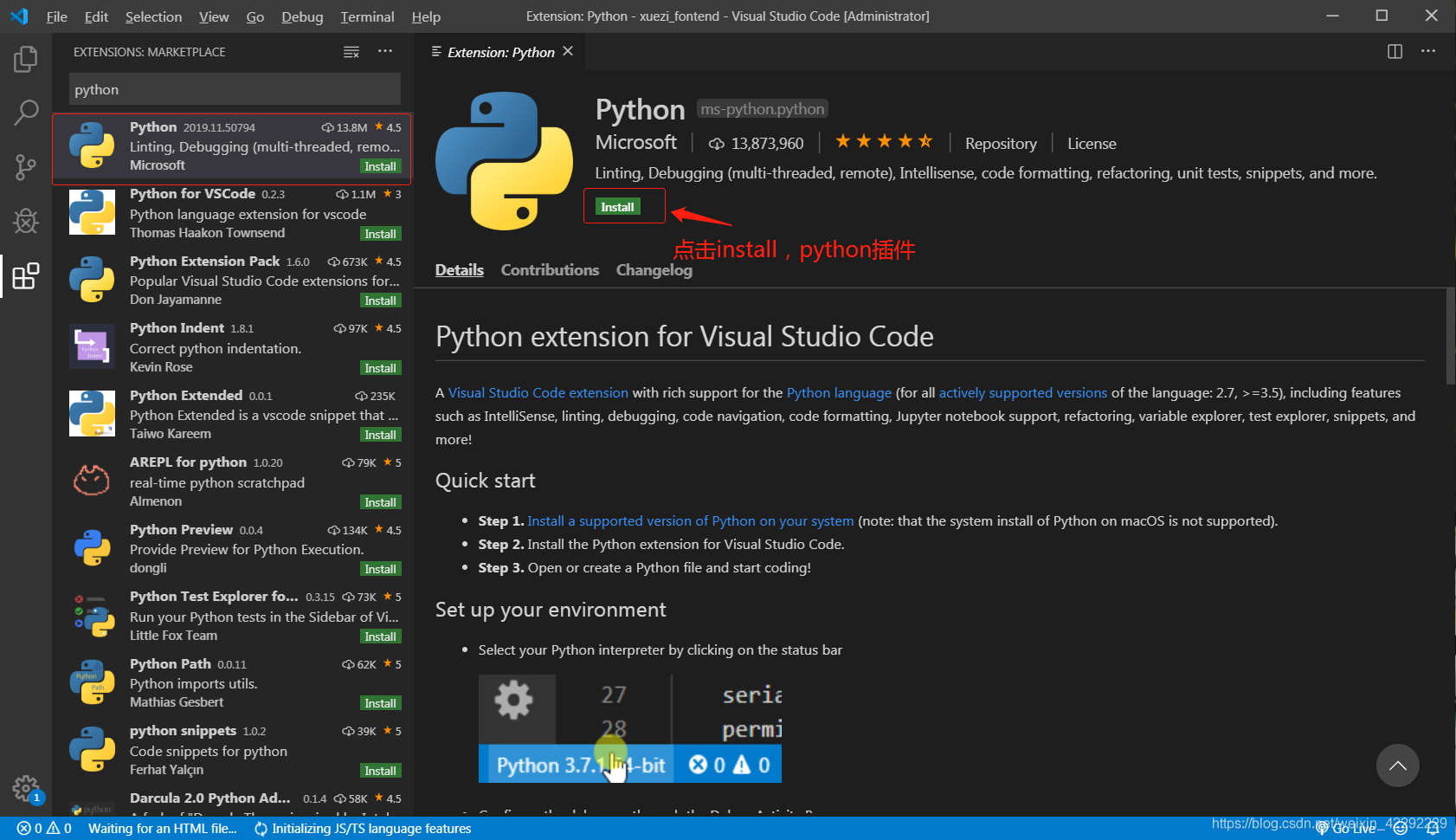Python support