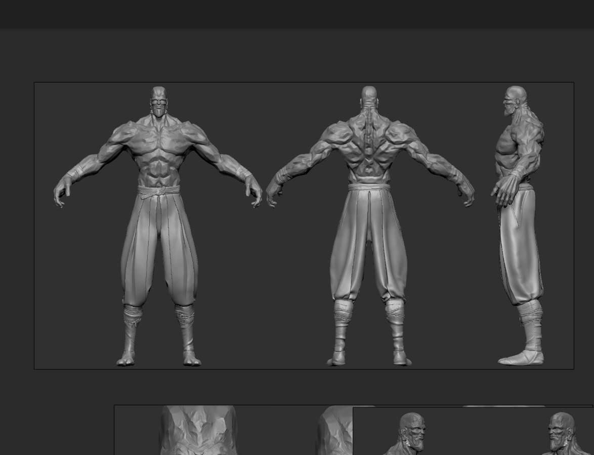 zbrush三视图图片