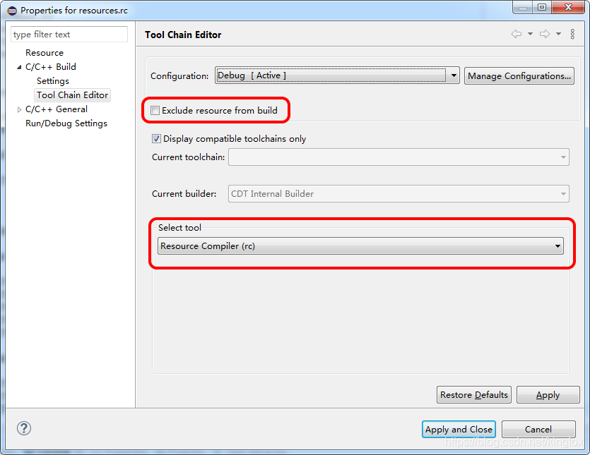 Resource Compiler Eclipse CDT编译Windows资源文件(.rc文件)_eclipse rc文件-CSDN博客