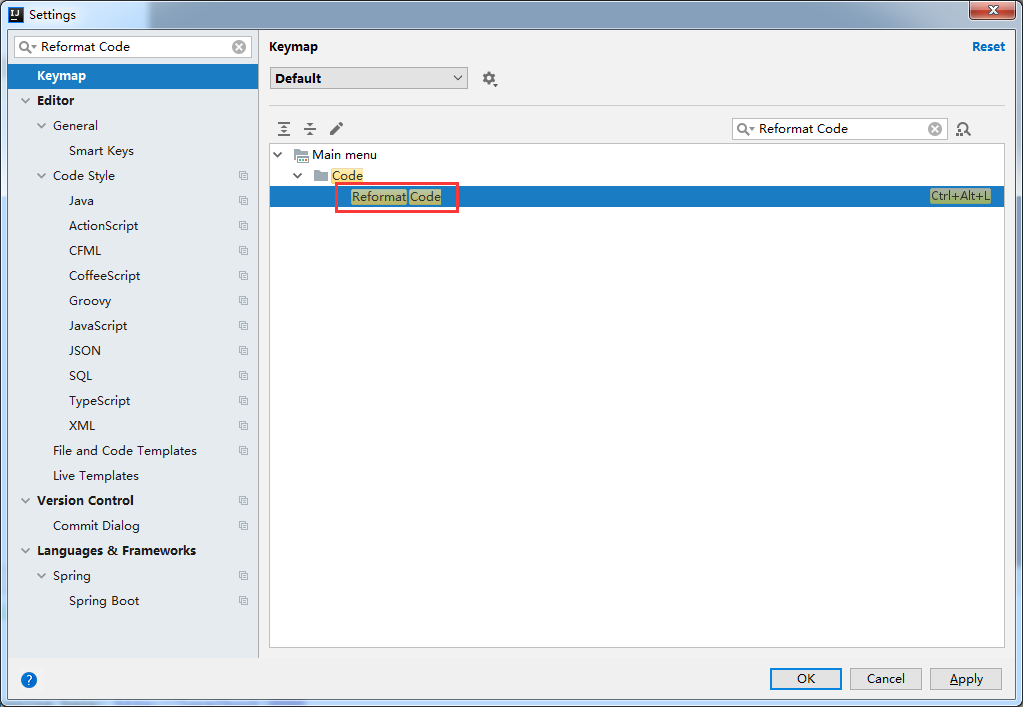 IntelliJ IDEA modify the default format code shortcut key combination ...