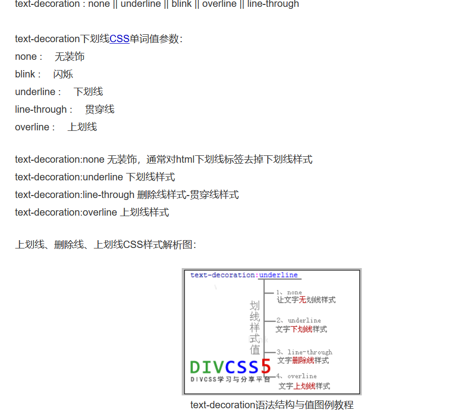 text-decoration的应用