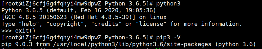 Python的版本为3.6.5
