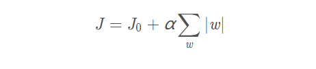 带L1正则项的损失函数