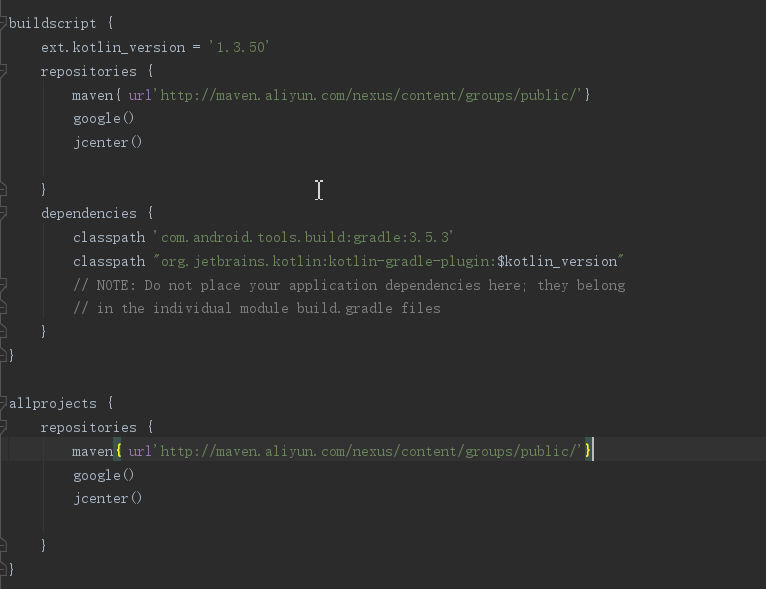 gradle scripts in android studio