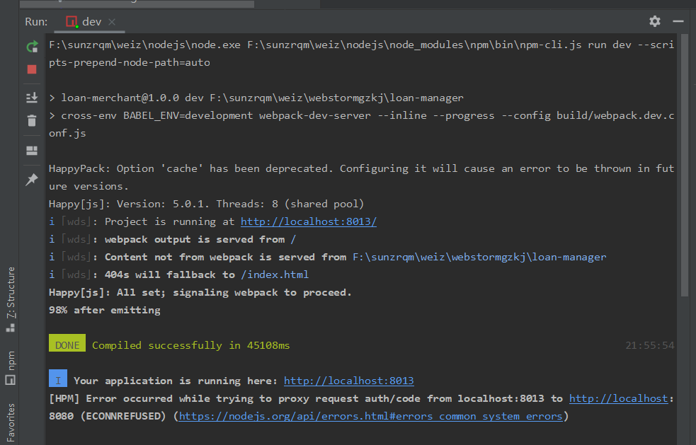 webstorm 使用npm命令时Error:not found: python2 错误