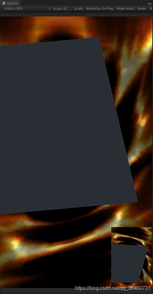 运行结果,在UI上显示场景相机的运行结果