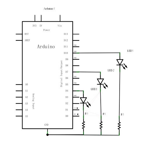 Ardino基础教程 4_交通灯_arduino灯泡怎么连-CSDN博客