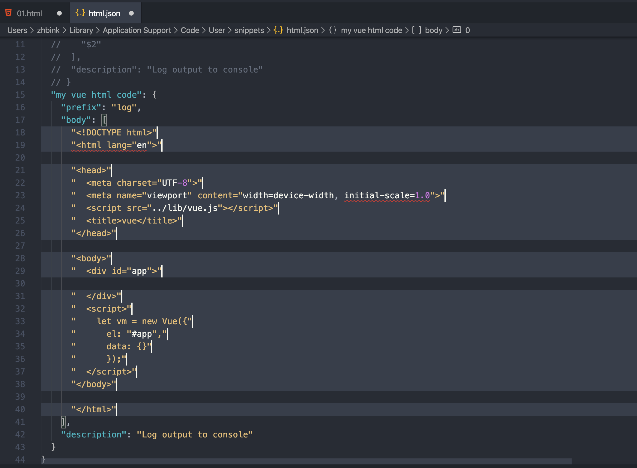 vscode quickly add code snippets - Programmer Sought