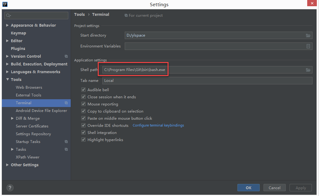 Idea Terminal配置git Bash 罗罗诺亚f的博客 Csdn博客 Idea Terminal 配置git