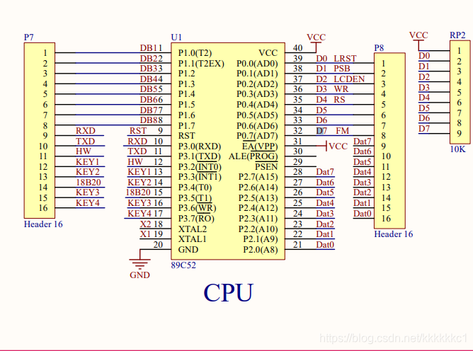 与之配套的CPU原理图