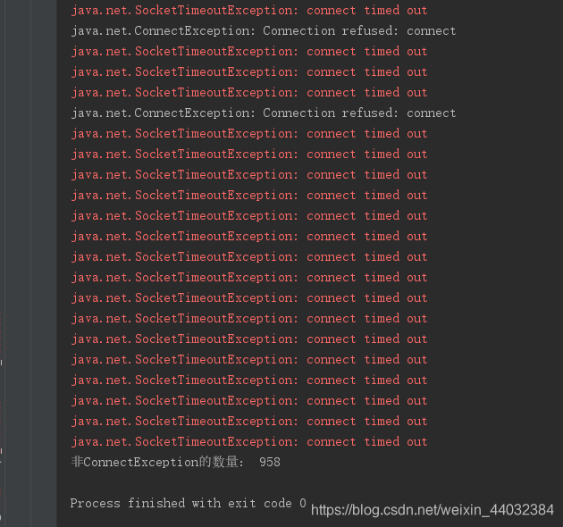 几乎很少出现符合重试机制要求的ConnectException了