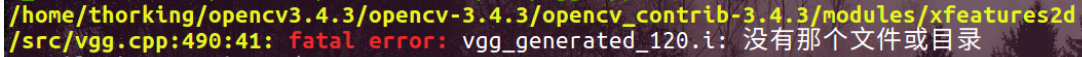 opencv3.4.3/opencv-3.4.3/opencv_contrib-3.4.3/modules/xfeatures2d/src/vgg.cpp:490:41: fatal error: v