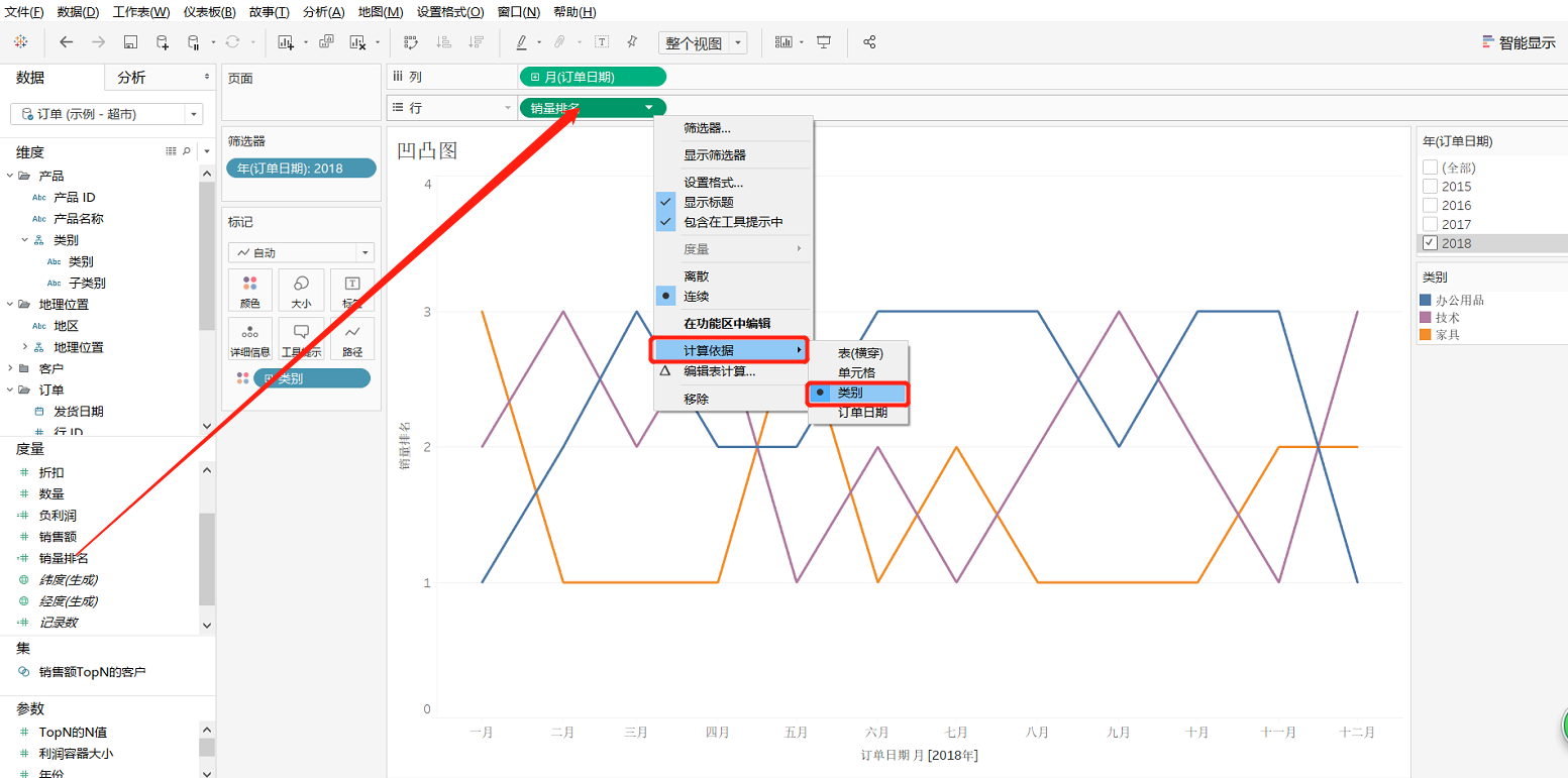 tableau图表 | 16,凹凸图_tableau凹凸图-csdn博客