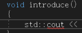 VS报错namespace"std"成员中没有"cout"报错问题示例图