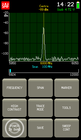 9. FIG enter POWER IN BAND