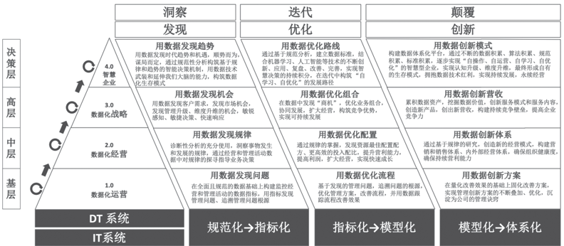 图 1-10 数据化管理金字塔模型