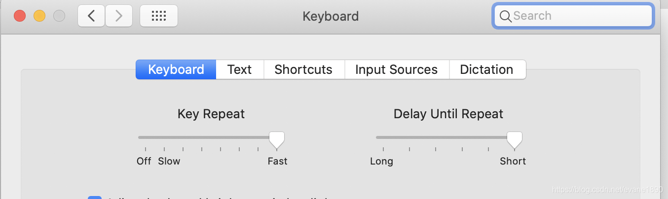 Mac 长按键盘快速输入 长按输入慢的问题 Aaron S Blog Csdn博客