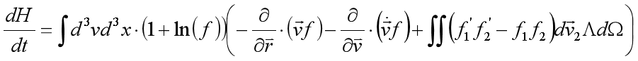 H函数对于时间的导数