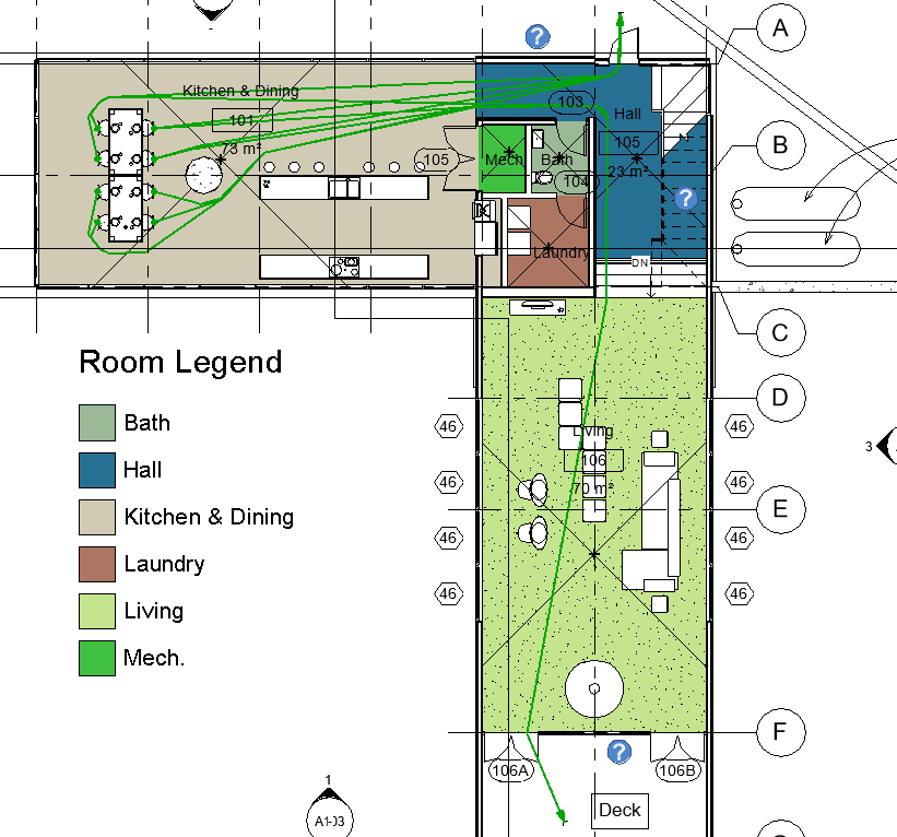 Dynamo For Revit: Path of Travel 行进路径