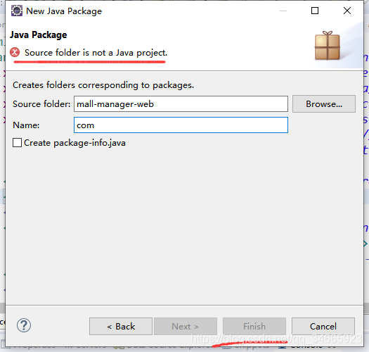 在maven项目中无法创建包Package,并报 Source folder is not a Java project错误_创建java ...