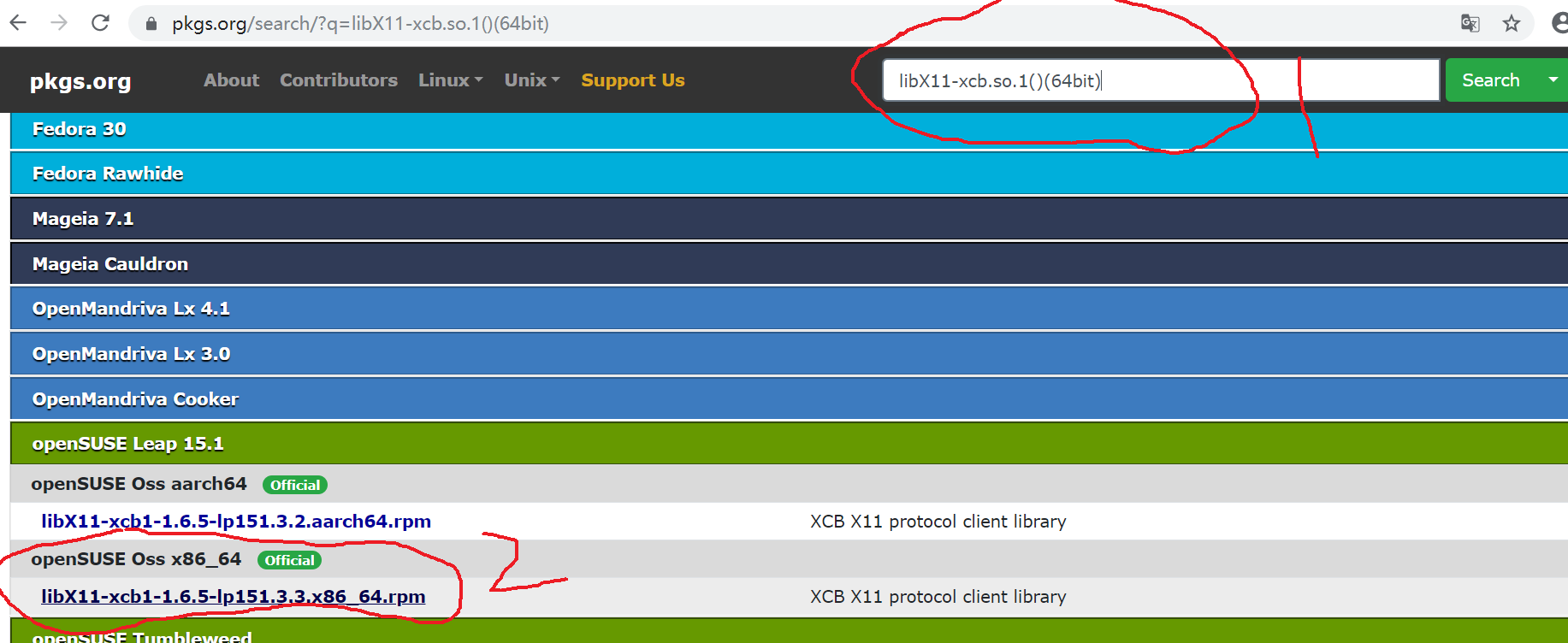 Failed dependencies libX11xcb.so.1()(64bit) is needed by google