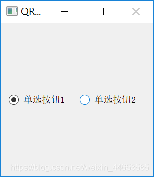 PyQt5基本窗口控件-----QRadioButton