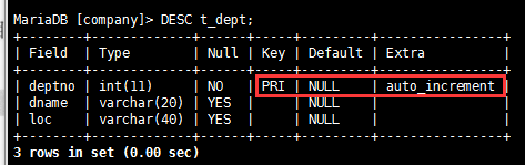 MySQL（二）操作表的约束