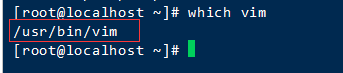 例：which    vim：查找vim命令的位置