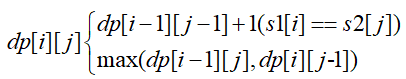 Common Subsequence【 POJ -1458】