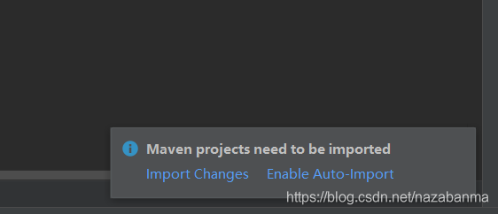 Maven项目创建完成后，设置自动导入