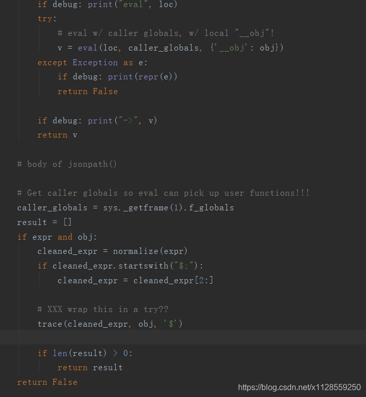 Python使用jsonpath返回False问题_为什么在python里使用jsonpath取接口的返回值总是给的false-CSDN博客