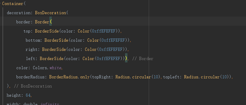 A borderRadius can only be given for uniform borders.