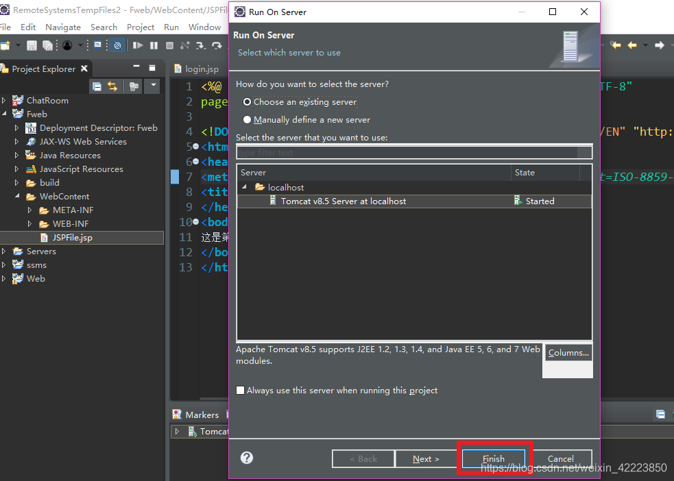 eclipse中部署第一个JSP项目(详细)_java jsp projects-CSDN博客